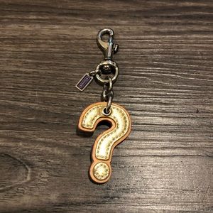 Coach “?” Keychain